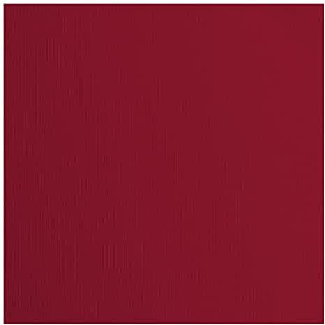 Vaessen Creative Florence Cardstock Papier, Rot, 216 Gramm/m², Quadratisch, 30,5 x 30,5 cm, 20 Stück, Textur, für Scrapbooking, Kartenherstellung, Stanzen und andere Papierbasteleien