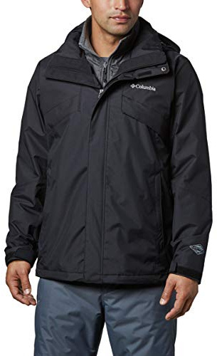 Columbia Bugaboo Fleece Interchange Jacket, Chaqueta De Invierno 3 En 1 para Hombre, Black, Talla XL