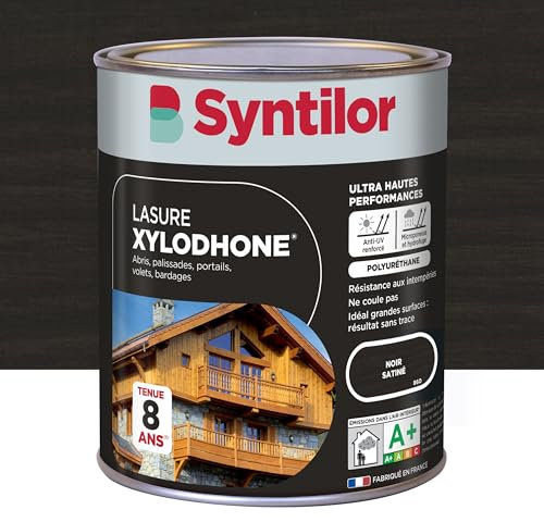Syntilor - Lasure Xylodhone® Ultra Hautes Performances 8 Ans Noir Satiné 1L