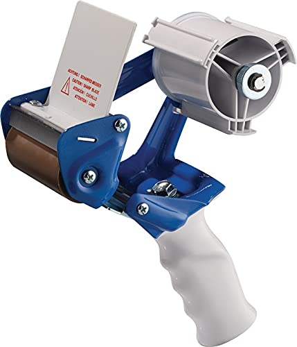 K. A. Handabroller Profi K75B Metall, blau/wei, fr Band-B.b.75mm, 66m, Manuell, Etikettendispenser