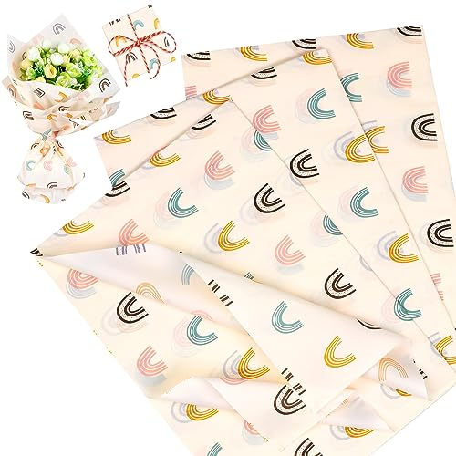 Seidenpapier, 30 Blatt Seidenpapier Verpackungsmaterial, 50 x 35 cm Seidenpapier zum Verpacken, Geschenkpapier für Geschenk Blumen Kunsthandwerk Geburtstag Hochzeit Deko