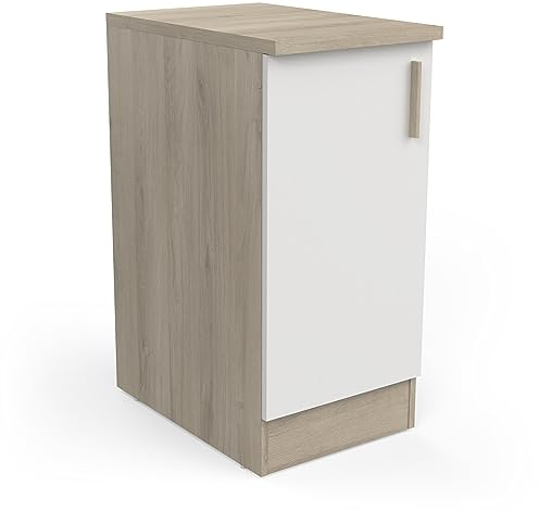 Demeyere Mueble de Cocina, Madera de ingeniería, Blanco, 40 x 60 x 85 cm