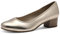 Jana Damen Pumps mit Blockabsatz Vegan, Metallisch (Champagner), 39 EU