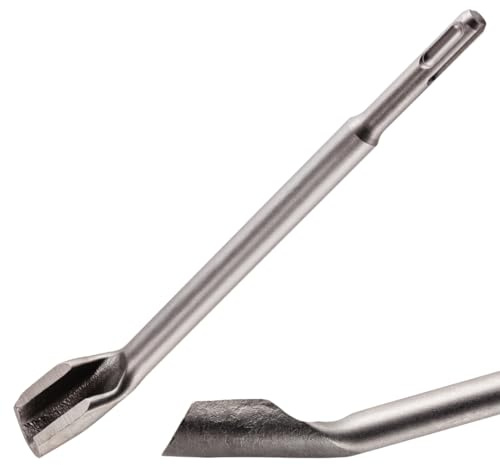 Rennie Tools SDS Gouge Chisel 22x250mm for Concrete, Marble & Hard Stone - Angled Design for SDS+ & Standard Drills