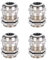 4 Pack Cable Glands, M10*1.5 Metal Waterproof Cable Glands Connector, Adjustable 3-6.5mm Cable Gland Joint for Junction Box Electrical Cabinet