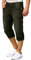 Indicode Herren Fortune 3/4 Jeans Shorts aus 98% Baumwolle | Bermuda Denim Freizeithose für Männer Black, L