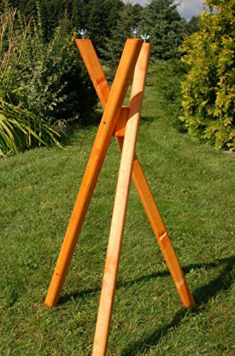 DEKO VERTRIEB BAYERN XXL Premium Vogelhausständer 110cm hoch stabil Massivholz Holz Vogelhaus Ständer