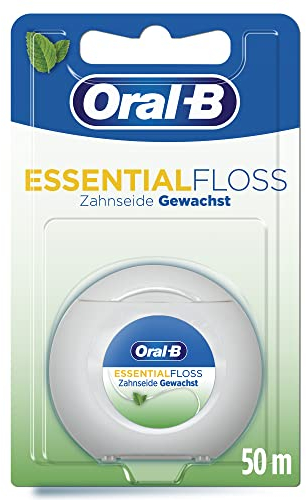 Oral-B Essentialfloss Zahnseide Gewachst Minze, 50 m