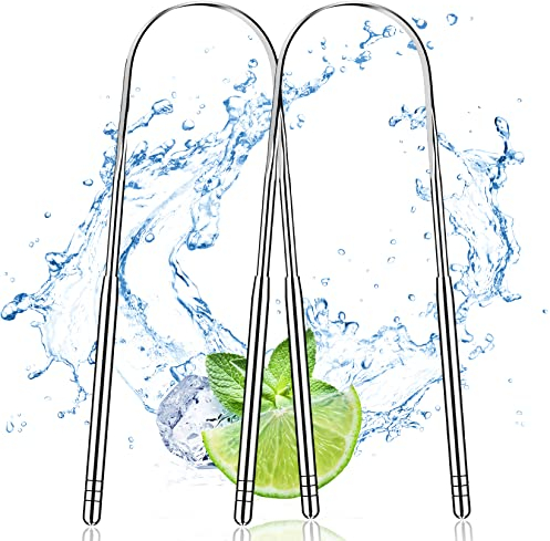 Artcut Gratte Langue, 2 Pièces Forme de U Gratte Langues, Gratte-Langues, Gratte Langue Cuivre, Tongue Scraper