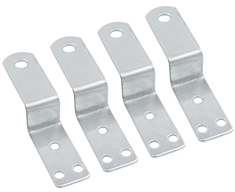 Lot de 4 supports d'angle en forme de Z pour cadre photo, support d'étagère, support de meuble (18 mm)