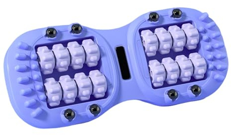 Fotrulle Portabel Dubbel Massagerulle | Fotmassage Muskellindring Verktyg för Häl För Återhämtning Avslappning Hemma Kontor Resor Fotvälvding