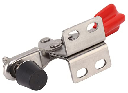 Ausla Abrazadera de Palanca Horizontal, Abrazadera de Palanca de Sujeción de Acero Inoxidable, Capacidad de 66 Lb, Se Abre 80 Grados para Aplicaciones Industriales de Bricolaje