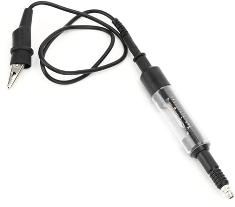 SIXRUN Tändningstestare för Bilens Tändstift, Genomskinlig Diagnostisk | Legering Kontakt, 15 Cm Lång, 50 Cm Jordledning, Plasthölje, Lätt Att Använda med jordklämma.