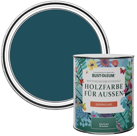 Rust-Oleum Blue Mould-Resistant Garden Paint In Satin Finish - Commodore Blue 750ml
