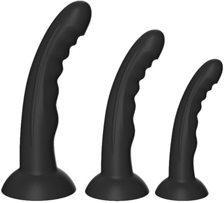 Plug Anali Silicone con ventosa, Plug Anale Dilatatore Dildo Masturbazione Stimolatore Prostata Giocattoli Erotici per Donna e Uomo