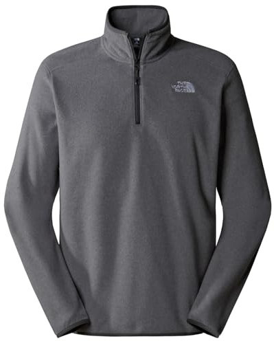 The North Face 100 Glacier 1/4 Zip - EU Pullover da Uomo TNF Medium Grey Heather XL