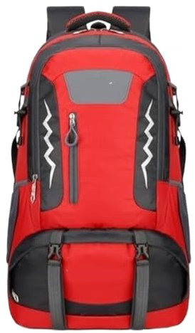 NMGHUTE Sac à Dos Trekking Sac à Dos de Randonnée Sac À Dos De Camping 60L pour Randonnée, Trekking, pour Hommes Et Femmes, Alpinisme, Plein Air, Voyage Sac à Dos de Camping Sac à Dos Voyage(Rot)