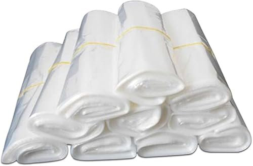 WACCOMT Pack 100 Stycken Värmekrymp Wrap Väskor Klar POF Heat Seal Krympfilm Väskor för Packning Skor Tvål Konst Ljus Hemgjord DIY Hantverk Gåvor (15x25 cm)