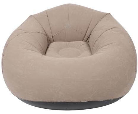 ifundom Divano a Sacco Gonfiabile da Esterno Superficie Floccata Antiscivolo Poltrona Gonfiabile Portatile per Adulti per Campeggio Barbecue e Relax All’Aperto