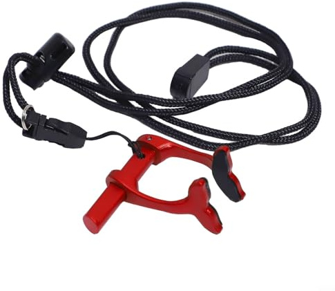 Clip per naso da nuoto con caratteristiche antiscivolo, regolabile e leggero per comodo per l'apnea (rosso)