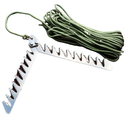 Râteau de bassin – Sécateur pliable pour plantes aquatiques avec poignée dentelée – avec corde de 20 m, outil de coupe pour bassin | convient pour sous-l'eau, ponts, plage et jardinage