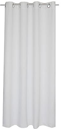 Verdunklungsgardine weiß Blackout Ösen Vorhang Blickdicht ca. 135x245 cm Gardine Verdunklungsvorhang