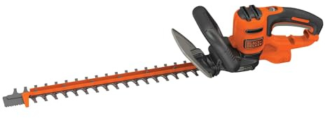 BLACK+DECKER Hedge Trimmer with Saw, 20-Inch, Lightweight and Compact Design, Full Wraparound Handle, Corded (BEHTS300)