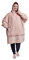 Silentnight Snugsie Oversized Blanket Hoodie – Big Ultra Soft Sherpa Fleece Warm Cosy Hooded Giant Wearable Blanket Hoody Throw for Women Men Adults Teens – Blush Pink