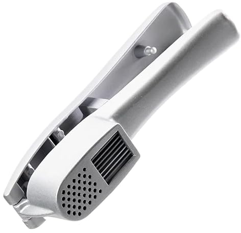 TRgqify-KM Prensa y rebanadora de ajo 2 en 1, picadora y rebanadora de Aluminio for ajo y Jengibre con Herramientas for Cortar y moler