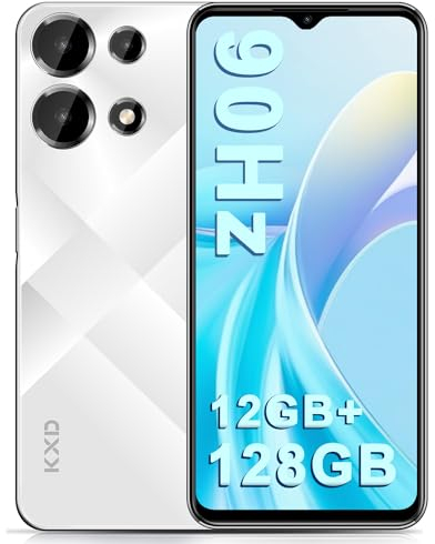 KXD A10 Teléfono Móvil Libres, Android 13 moviles, 12GB + 128GB/256 GB ampliables, 13MP+8MP, 6,6 HD+, 4500mAh Moviles, Smartphone 4G Dual SIM, Octa-Core/Fingerprint/Face ID/GPS