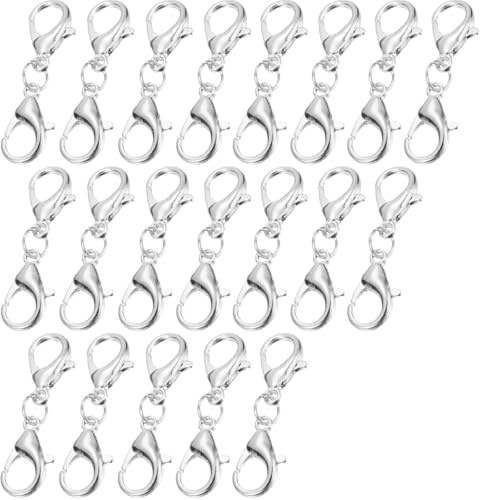 20 Estensori a Doppia Chiusura a Moschettone, Chiusure per Braccialetti, per Braccialetti e Collane, per Gioielli Fai da Te