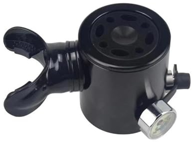 Illkjasfc Tubo De Respiración Regulador Buceo Buceo Culata Aire Adaptador Válvulas Ventilación para Regulador Respiración Subacuática Respiradero con Manómetro