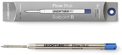 LEUCHTTURM1917 362739 Drehgriffel Ersatzminen, Flow Blue, 2er-Pack