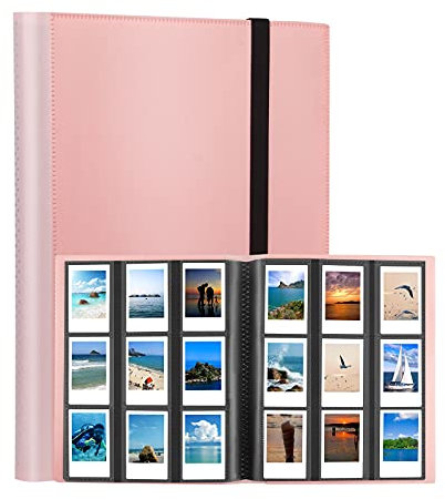 Veicevol Album foto 432 pochettes pour appareil foto instantané Fujifilm Instax Mini Polaroid Snap Touch PIC-300 Z2300 Rose