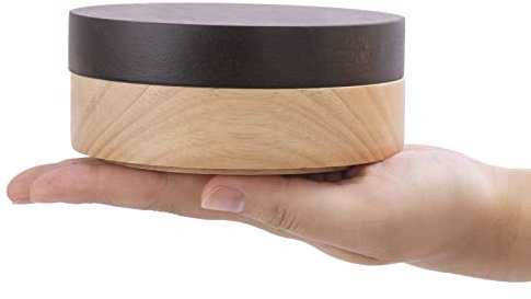 VViN Windproof CooL Ashtray with Lid for Indoor or Outdoor Use - Wooden & Stainless Steel Liner for Home, Office, Garden Decoration