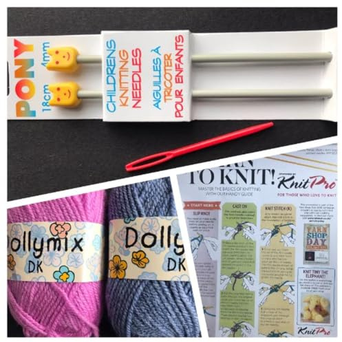 Childrens Learn to Knit Knitting Kit