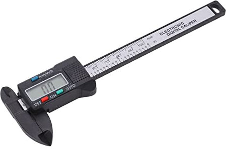 Calibrador Digital, Calibrador Digital Electrónico de Alta Precisión, Rango de 0 a 4 Pulgadas, LCD Grande para el Hogar