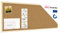 ALLboards Pinnwand mit Holz Rahmen 100x40cm Korktafel Korkwand Pinnwand Kork