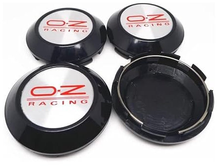 VODHXA 4 Stück Nabendeckel für OZ Racing 72mm, Wasserdicht Staubdicht Radnabendeckel, Nabenkappen Auto Felgendeckel, Felgenkappen Center Caps, Auto Zubehör,D
