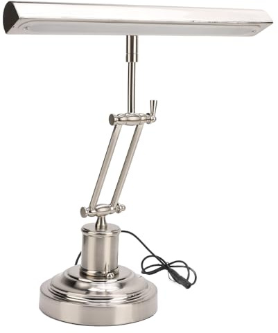 GOWENIC Lámpara de Piano Retro, Lámpara de Piano Retro con Soporte de Atenuador de Tres Posiciones, Diseño de Brazo Doble, Lámpara de Piano Inclinada Retro, Lámpara de Escritorio de