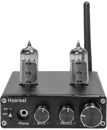 XDTKJDZ Amplificatore a Valvole Audio Domestico, Home Audio Desktop Stereo Vacuum, Regola Liberamente Bassi E Alti, Mini Hi-Fi Amplificatore di Potenza Integrato, per Musica Audiofila