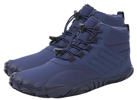 Tewzafiya Botas de invierno descalzas, botas de invierno para mujer,Raquetas de nieve antideslizantes | Botines cortos hasta el tobillo, zapatos de invierno para caminar, botas de escalada de invierno