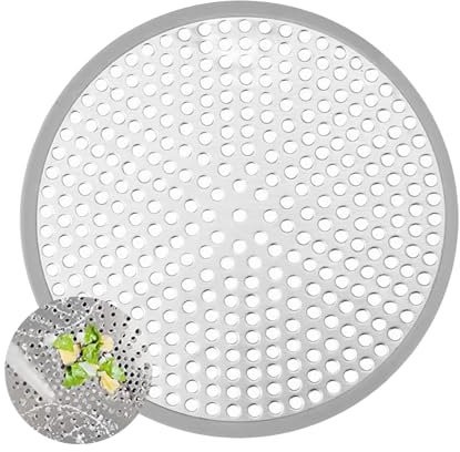 1 Pcs Shower Drain Hair Catcher,Stainless Steel Drain Cover,Bathroom Sink Strainer,Plughole Hair for Shower, Kitchen, Floor, Sink Plug Protector, Reusable, Robust Catcher Sewer Prevent Drain Clog