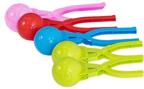 5pcs Children Play With Tools Snowball Snowball Snowball Set Clamp Snowball Artifact (Yellow, One Size)