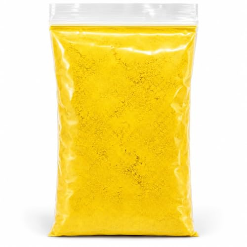 Nähmit Kreidepulver für Rockabrunder 100 g – feine Schneiderkreide zum Markieren von Saumlinien an Röcken, Kleidern & Hosen – Nachfüllpulver für Schneiderei, Atelier & Nähbedarf (506 - gelb)