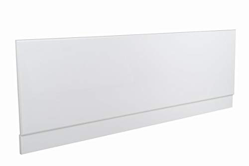 NRG Gloss White 1700mm Moisture Resistant Wood MDF Front Bath Panel for Bathroom Soaking Bathtub