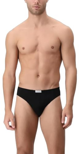 CAGI 3 Slip Mini Homme 1244 en pur coton - Noir - XX-Large