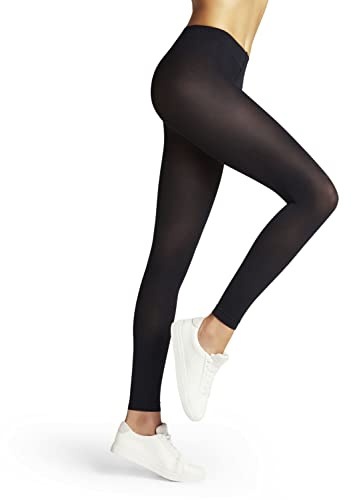 FALKE Pure Matt 50 DEN W Le semi-opaques unis 1 paire, Leggings Femme, Bleu Marine 6179, M-L