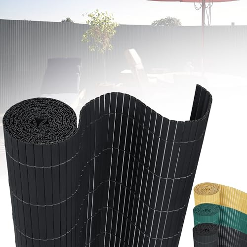 LZQ Recinzione frangivista in PVC per Giardino, Protezione da sguardi indiscreti, Resistente ai Raggi UV e alle intemperie, Rinforzata con Fascetta per Cavi, 90 x 600 cm (Altezza x Lunghezza)