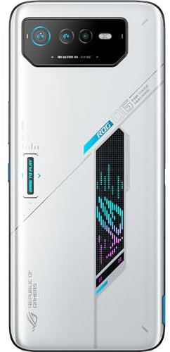 Asus ROG Phone 6 5G Smartphone (12+256GB, 6,78 FullHD+ 165Hz AMOLED Display, Snapdragon™ 8+ Gen1, Triple Kamera 50MP, 6000mAh Akku), Storm White